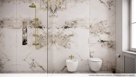 Stojak na papier - 3-funkcyjny - złoty szczotkowany SILIA ADI_R732