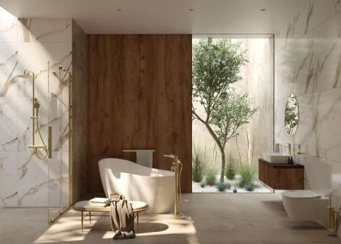 ARNIKA - Wanna akrylowa wolnostojąca asymetryczna - 150 cm biały KDA_015W