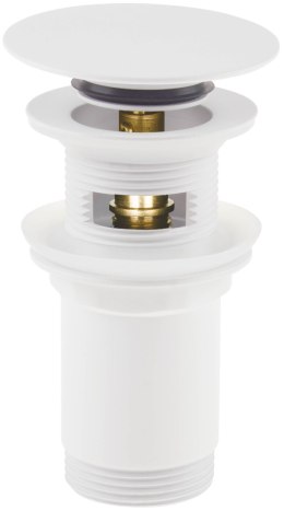 CLICK-CLACK - Korek do umywalki lub bidetu z tuleją - uniwersalny - bianco - NHC_A10U