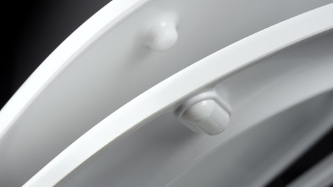 JASMIN - Miska WC z deską bezkołnierzowa - spłukiwanie wirowe - biały - CDJD6ZPW