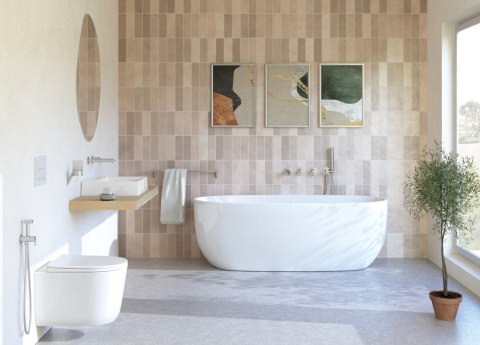 JASMIN - Miska WC z deską bezkołnierzowa - spłukiwanie wirowe - biały - CDJD6ZPW