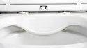ROUND - Miska WC z deską bezkołnierzowa - biały - CGRD6ZPW