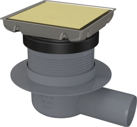 Odpływ punktowy - Odwracalny - złoty szczotkowany - KOS_R01D