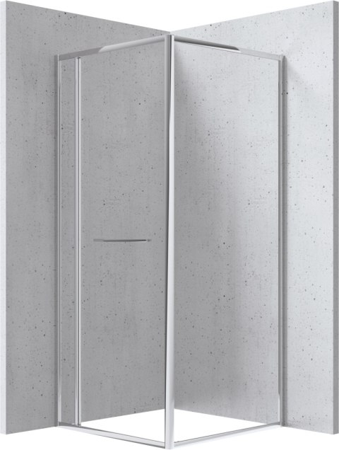 BLUR - Kabina prysznicowa kwadratowa 80x80 cm - chrom KQB_0088P