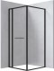 BLUR - Kabina prysznicowa kwadratowa 80x80 cm - nero KQB_N088P