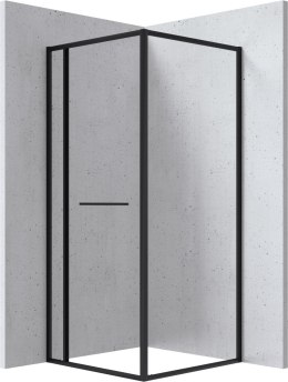 BLUR - Kabina prysznicowa kwadratowa 90x90 cm - nero KQB_N099P