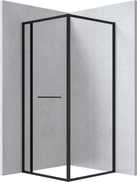 BLUR - Kabina prysznicowa kwadratowa 90x90 cm - nero KQB_N099P
