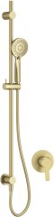 Zestaw prysznicowy podtynkowy z drążkiem złoty szczotkowany Arnika NAC_R9TP